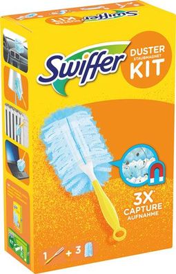 Swiffer KIT Duster Staubmagnet (1 Griff & 3 Tücher)