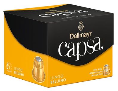 Dallmayr Capsa Lungo Belluno 5, Nespresso-kompatibel, 10 Aluminium-Kaffeekapseln