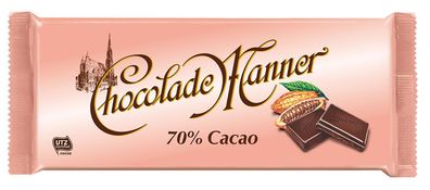 Manner Chocolade mit 70 % Cacao