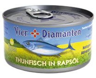 Vier Diamanten Thunfisch in Rapso Rapsöl