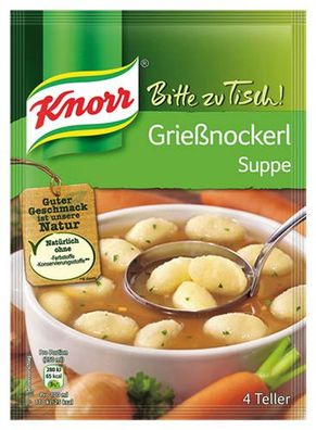 Knorr Bitte zu Tisch! Grießnockerlsuppe, 4 Teller