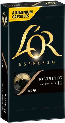 L'OR Espresso Ristretto 11, Nespresso-kompatibel, 10 Aluminium-Kaffeekapseln