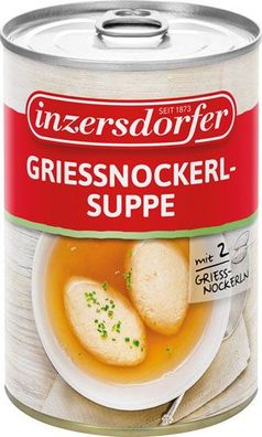 Inzersdorfer Griessnockerlsuppe, 2 Teller