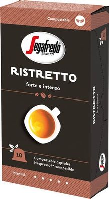 Segafredo Zanetti Ristretto 5, Nespresso-kompatibel, kompostierbar, 10 Kaffeekap