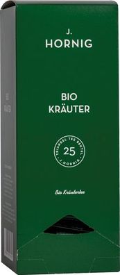 J. Hornig Bio Kräuter, Kräutertee, Pyramidenbeutel im Kuvert, 2. Entnahmefach/ di
