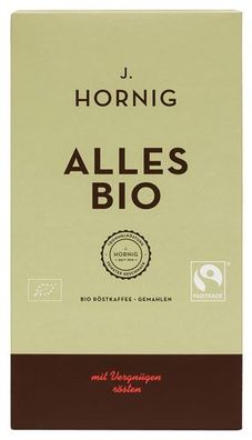 J. Hornig Fairtrade Alles Bio, Bio-Röstkaffee, gemahlen