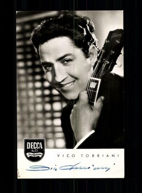 Vico Torriani DECCA Autogrammkarte Original Signiert + F 6482