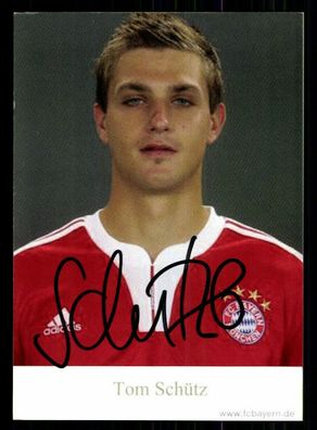 Tom Schütz Autogrammkarte Bayern München II 2009-10 Original Signiert