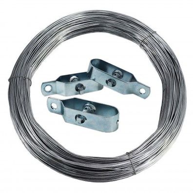 100m Wildzaun Forstzaun Weidezaun Knotengeflecht Schwere Ausführung 180/24/15+ P