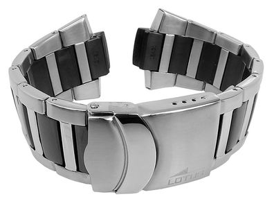 Lotus Klassik | Uhrenarmband Edelstahl / Keramik bicolor 15432 L15432