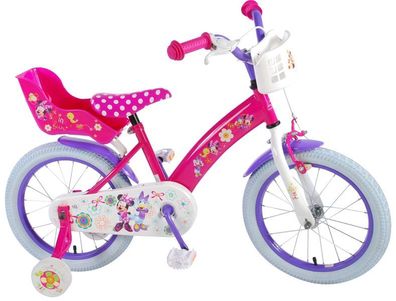 16 Zoll Kinderfahrrad Mädchenfahrrad Kinder Mädchen Fahrrad Minnie Mouse Maus