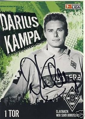 Darius Kampa Bor. M´Gladbach 2005-06 Autogrammkarte + A 68936