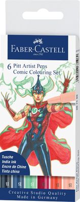 Faber Castell Tuschestift Pitt Artist Pen Comic 6x 267196
