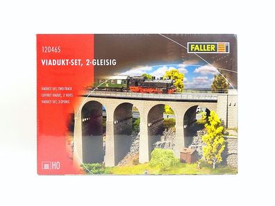 Faller H0 120465, Viadukt-Set, 2-gleisig, neu, OVP