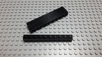 Lego 3 Basic Steine 1x10 hoch schwarz 6111 Set 7298 7344 5571 6097
