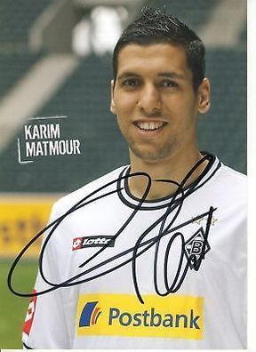 Karim Matmour Bor. M´Gladbach 2010-11 Autogrammkarte + A 69016