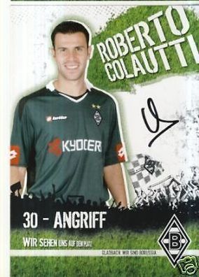 Roberto Colautti Bor. M´Gladbach 2007-08 Autogrammkarte + A 69090