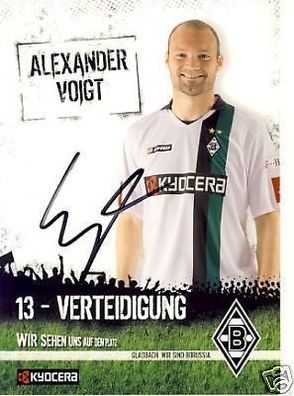 Alexander Voigt BOR. M´ Gladbach 2008-09 Autogrammkarte + A 69045