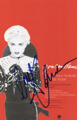 Madonna Autogramm Großfoto