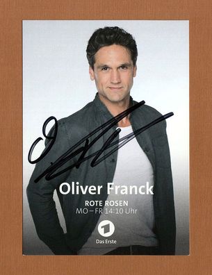 Oliver Franck ( deutscher. Schauspieler - Rote Rosen ) - persönlich signiert