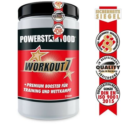 Workout 7 - Pre Workout Ausdauer Booster - 900g - Powerstar Food
