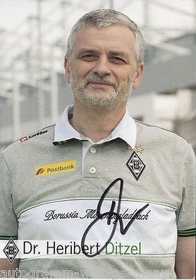 Dr. Heribert Ditzel Borussia M´Gladbach 2011-12 Autogrammkarte + A 68988