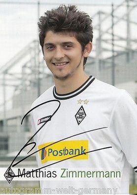 Matthias Zimmermann Borussia M´Gladbach 2011-12 Autogrammkarte + A 68996