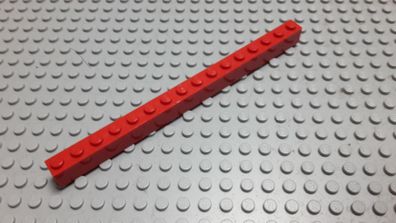 Lego 1 Basic Stein 1x16 hoch rot 2465 Set 4555 8155 6956 6989
