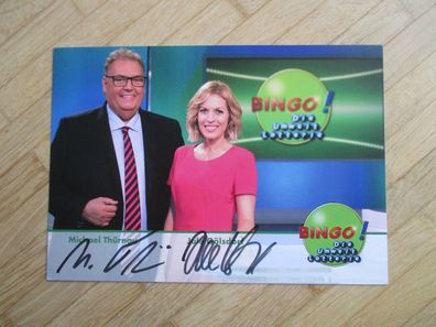 NDR Bingo Umweltlotterie Jule Gölsdorf & Michael Thürnau - handsignierte Autogramme!
