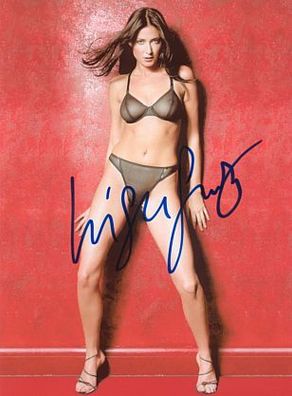 SEXY Original Autogramm LISA Snowdon auf Großfoto (COA)