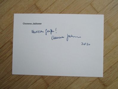 Österreich Bundesminister Prof. Dr. Clemens Jabloner - handsigniertes Autogramm!!!