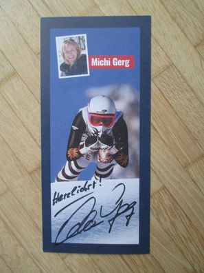 Skistar Michaela Gerg - handsigniertes Autogramm!!