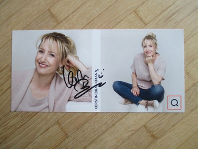 QVC Fernsehmoderatorin Kerstin Braukmann - handsigniertes Autogramm!!