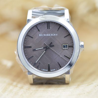 Burberry BU9024 Unisex Armbanduhr Nylonband Schwarz