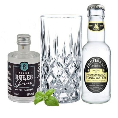 8 Rules Gin Tasting Set incl. Nachtmann Glas