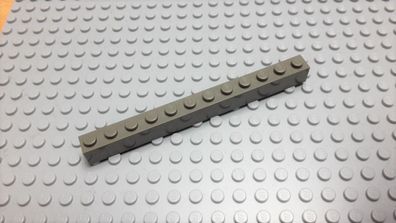 Lego 1 Basic Stein 1x12x1 Altdunkelgrau 6112 Set 4094 8364 10129 4735 3451