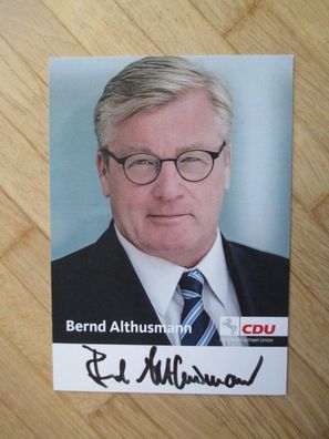 Niedersachsen Minister CDU Dr. Bernd Althusmann - handsigniertes Autogramm!!