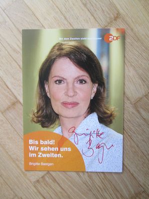ZDF Fernsehmoderatorin Brigitte Bastgen - handsigniertes Autogramm!!