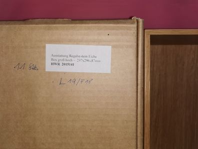 Orga-Box Universal Systembox Eiche 247 x 296 x 87 Massivholz Box, Besteckablage