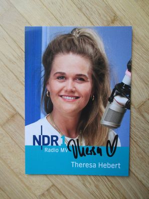 NDR Moderatorin Theresa Hebert - handsigniertes Autogramm!!!