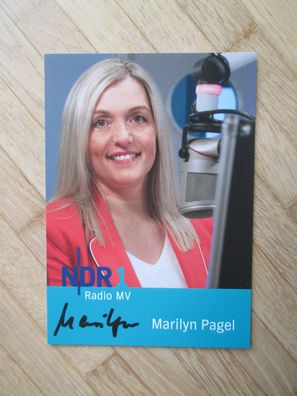 NDR Moderatorin Marilyn Pagel - handsigniertes Autogramm!!!
