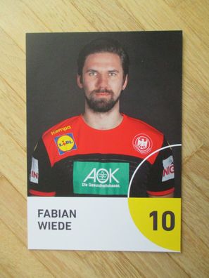 DHB Handball Nationalmannschaft Fabian Wiede - Autogramm!!!