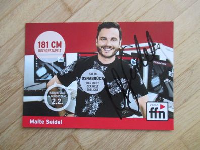 Radio ffn Moderator Malte Seidel - handsigniertes Autogramm!!!