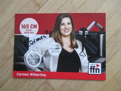 Radio ffn Moderatorin Carmen Wilkerling - handsigniertes Autogramm!!!