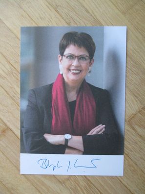 Niedersachsen Ministerin SPD Birgit Hone - handsigniertes Autogramm!!!