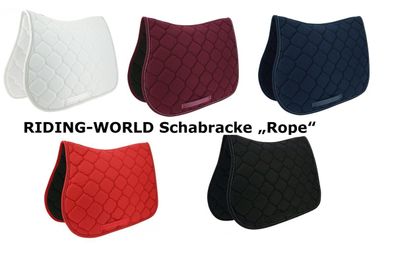 RIDING-WORLD Schabracke Rope Satteldecke Sattelunterlage Sattelpad Reitunterlage