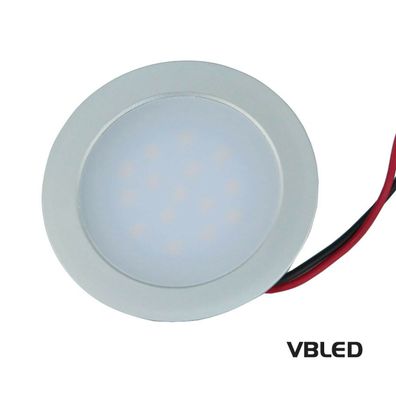 VBLED LED Einbauleuchte 0,9W, WW, 12V Slim flach rund dimmbar