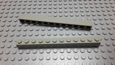 Lego 2 Basic Steine 1x12 hoch althellgrau 6112 Set 4482 6330 6340 6979 10020