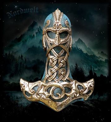 Thorhammer - Wanddekoration Thors Hammer Mjölnir Donar Donnergott Wandrelief