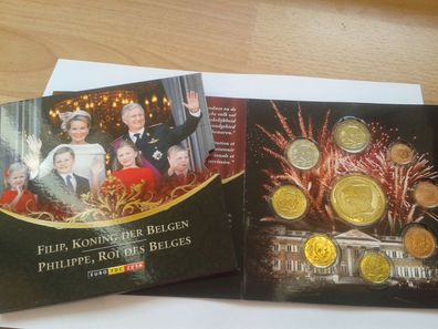 Original KMS 2014 Belgien 3,88 euro im Folder/ Blister König Philippe